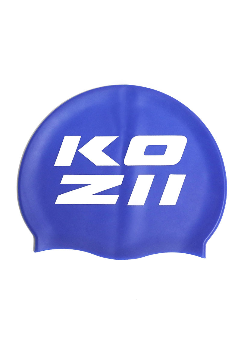 STACKED SWIMMING CAP ROYAL BLUE Kozii Swimwear