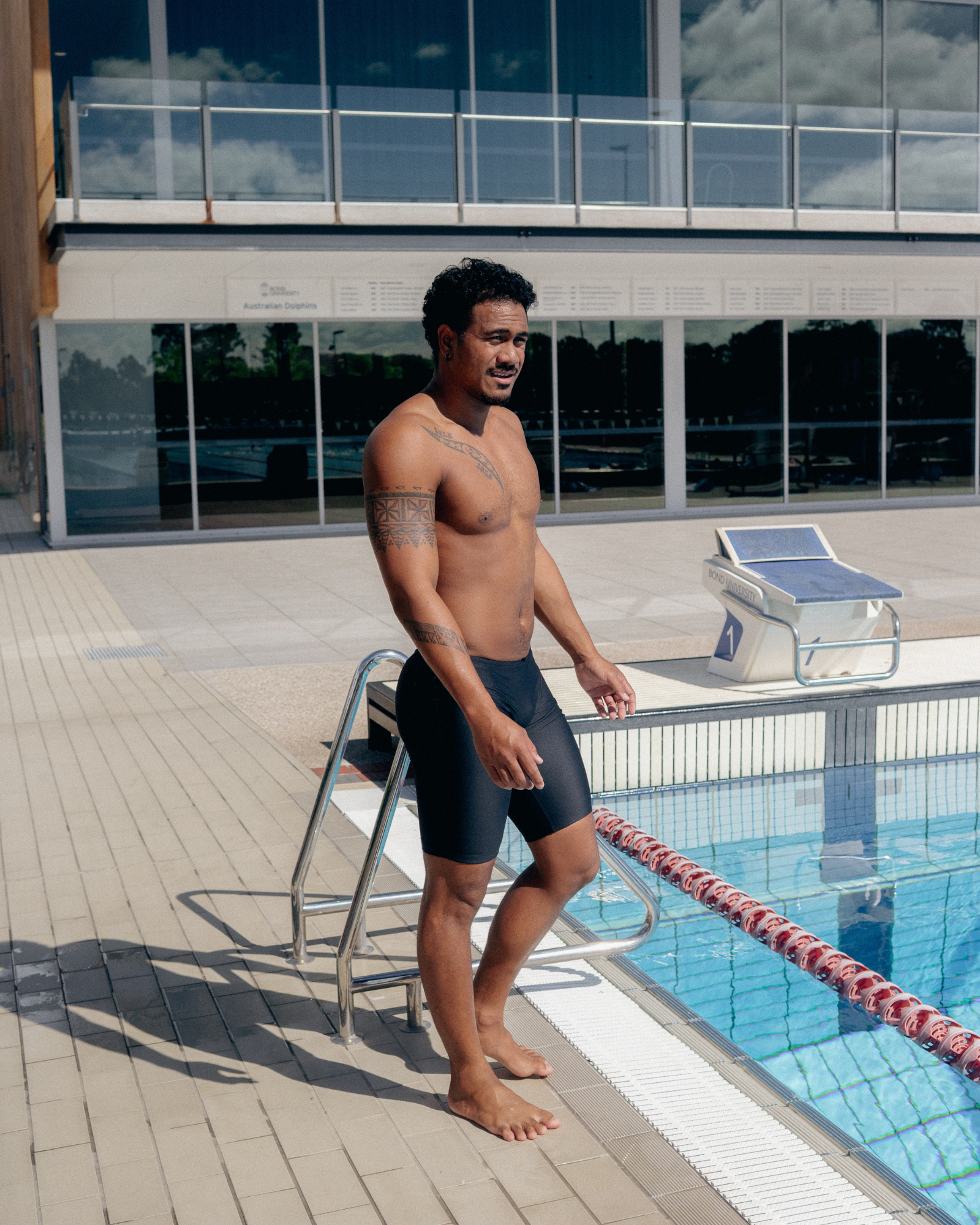 Black Elite Jammer | Performance Swimwear for Training
