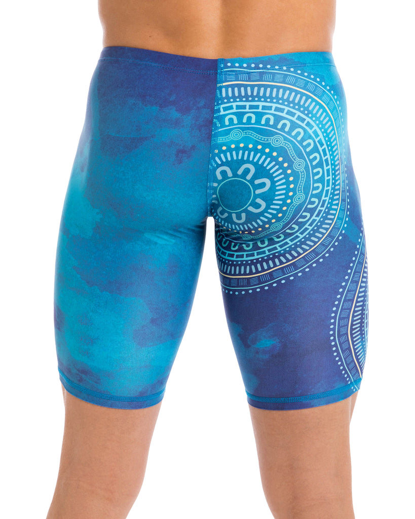Very popular garment for our male customers. Basic Jammers are meant to be a very firm fitting garment like a second skin. Panelled front with soft elastic waist and cord for extra firm fit. Front lined pouch. Great for both training and competition – pool or surf.