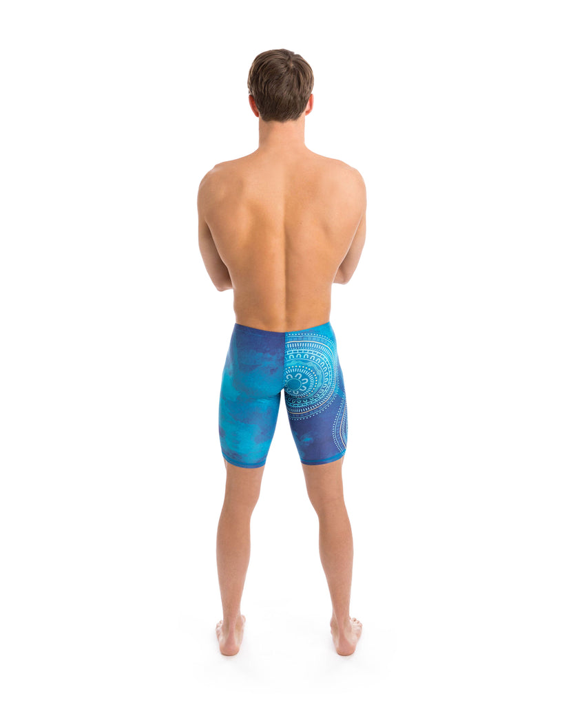 Very popular garment for our male customers. Basic Jammers are meant to be a very firm fitting garment like a second skin. Panelled front with soft elastic waist and cord for extra firm fit. Front lined pouch. Great for both training and competition – pool or surf.